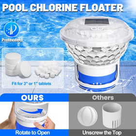 KingSom ultra-large capacity floater reduces refills in pools and hot tubs