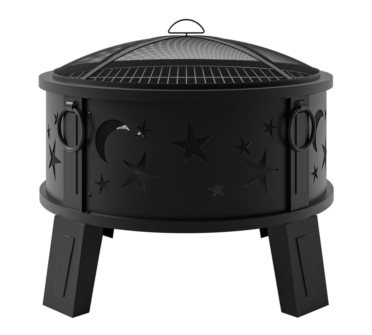 Kingson side air vents boost airflow for brighter flames.