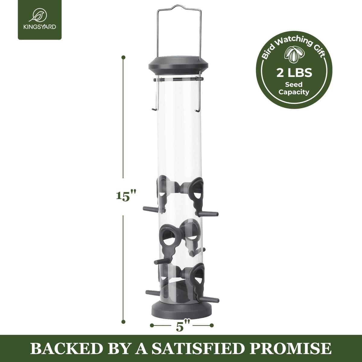 Top-fill lid on Kingsyard feeder enables quick refills
