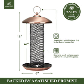 Kingsyard 360-degree tray supports perching from all angles.
