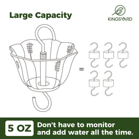 Kingsyard durable, fade-resistant moat keeps the feeder vibrant outdoors