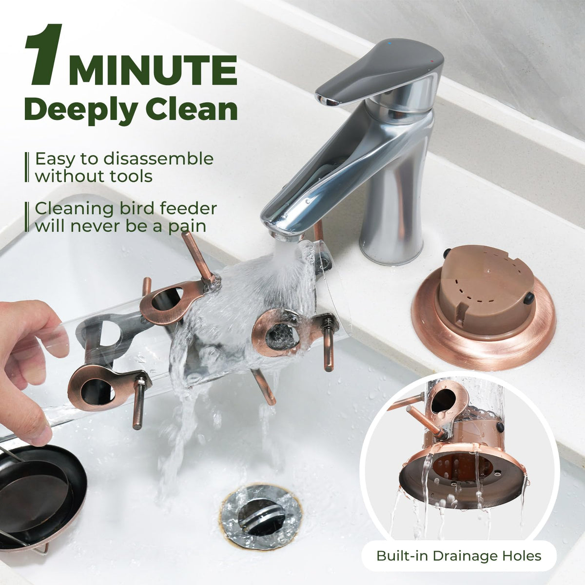 Kingsyard antique copper finish adds rustic charm to any garden