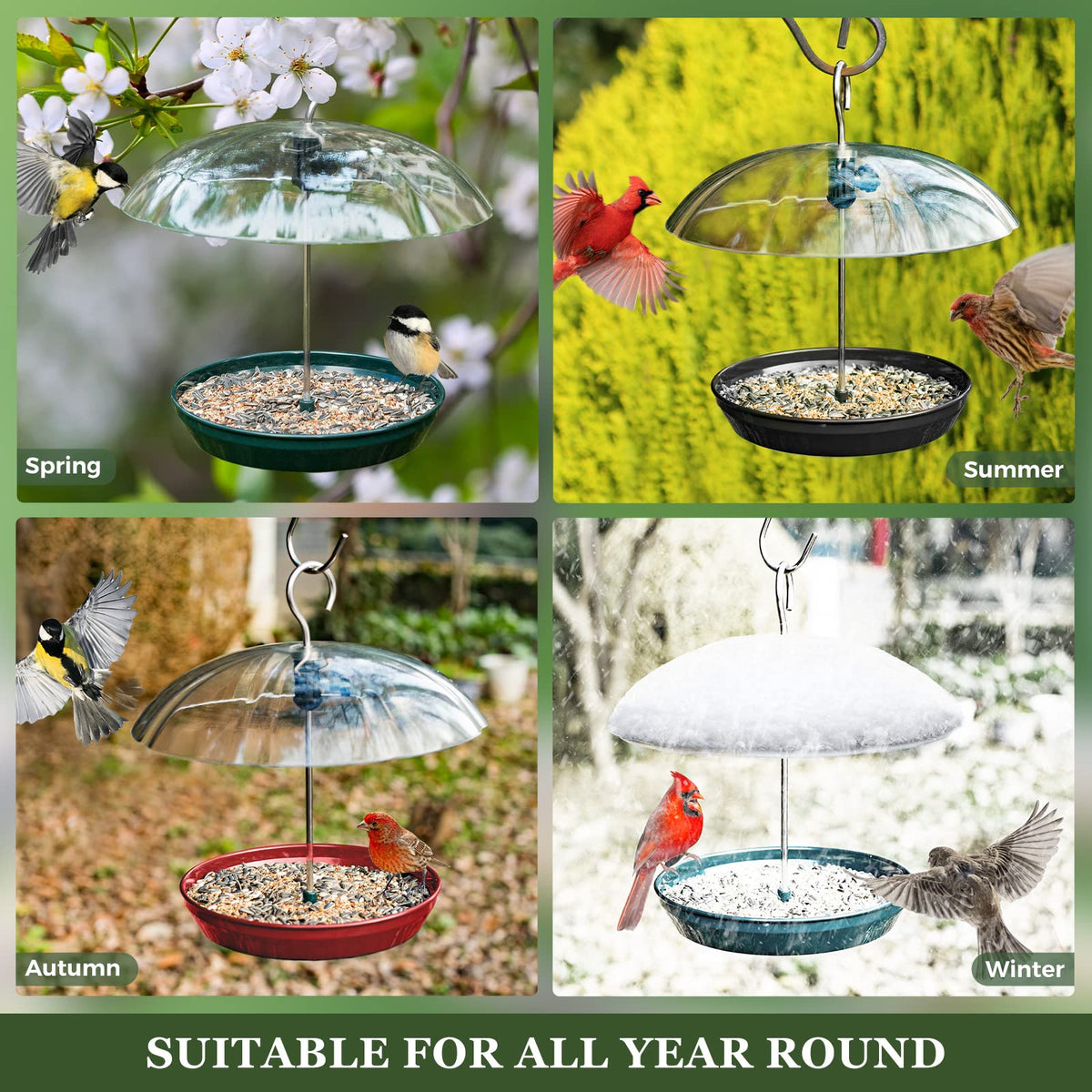 Kingsyard attracts a variety of birds in your backyard with adjustable height