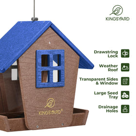 Kingsyard drawcord roof lock enables easy refilling and cleaning