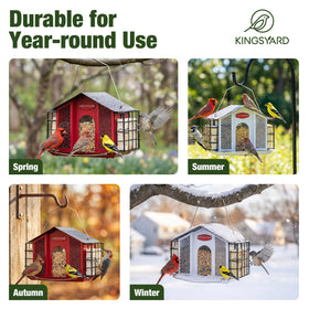 Kingsyard elegant garden feeder adds charm while attracting birds