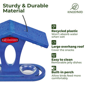 Kingsyard feeder built from recycled plastic for durable use
