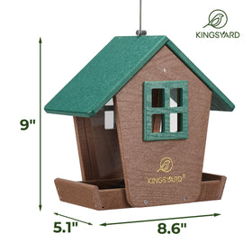Kingsyard tray-drainage-green keeps seeds dry and fresh in all weather.
