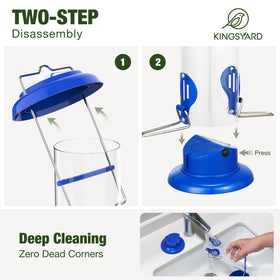 Kingsyard feeder with bottom drainage prevents moisture buildup.