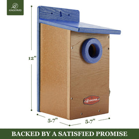Kingsyard clear view panel side door allows observation without disturbing birds.