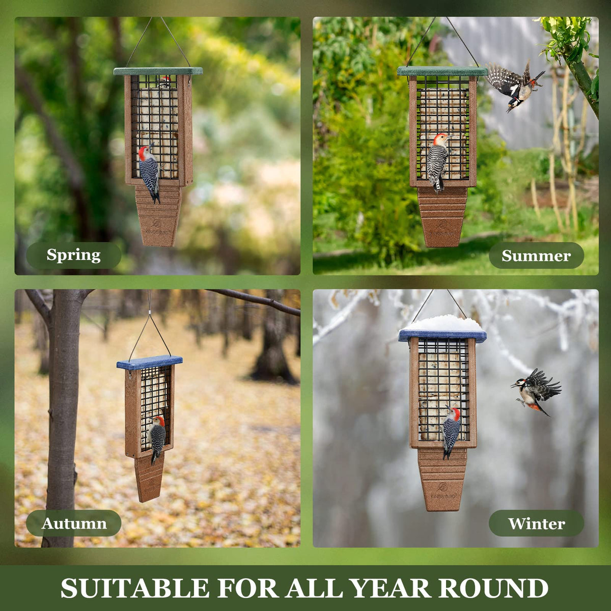 Kingsyard decorative garden bird feeder adding visual appeal
