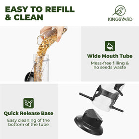 Kingsyard durable metal construction resists rust and chewing.