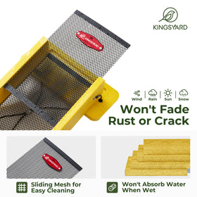 Kingsyard Finch Feeder Nyjer refill top—neat, spill-free feeding for tiny seeds.