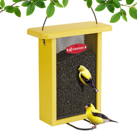 Kingsyard Finch Feeder outdoors—easy hanging for convenient garden birdwatching.
