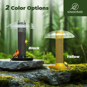 Kingsyard Finch Feeder squirrel-deterrent design protects seed supply