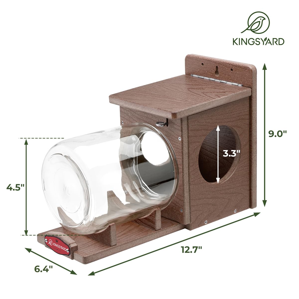 Kingsyard gift for nature lovers: squirrel feeder for gardens