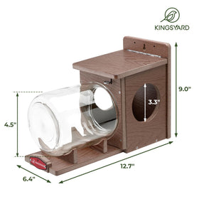 Kingsyard gift for nature lovers: squirrel feeder for gardens