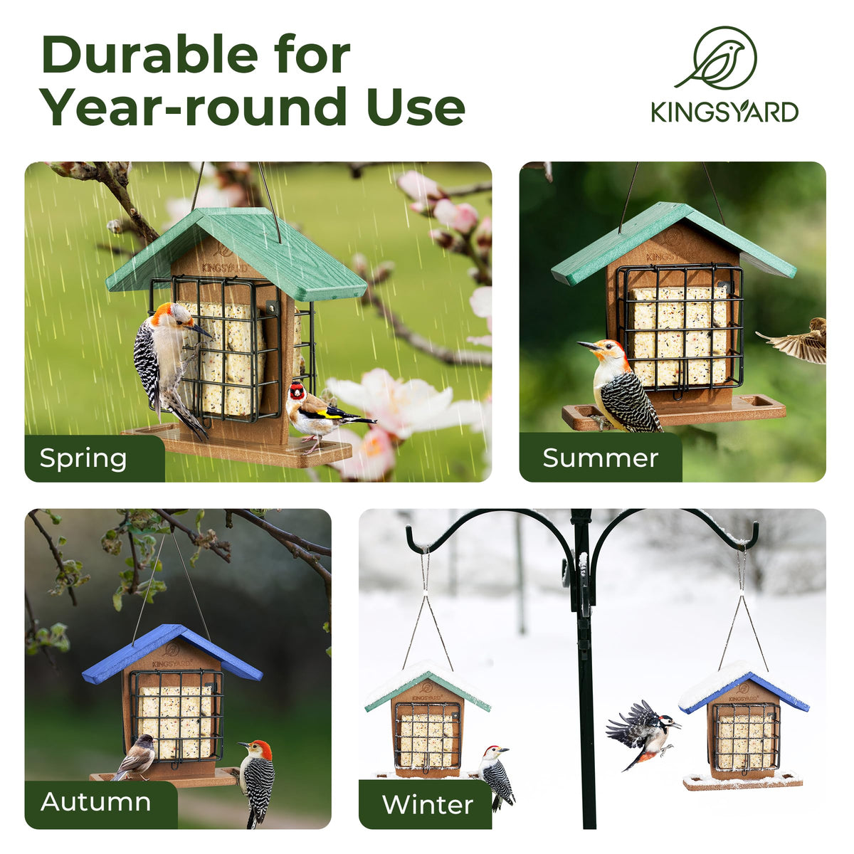 Kingsyard gift-ready bird feeder ideal for nature-loving friends and family.