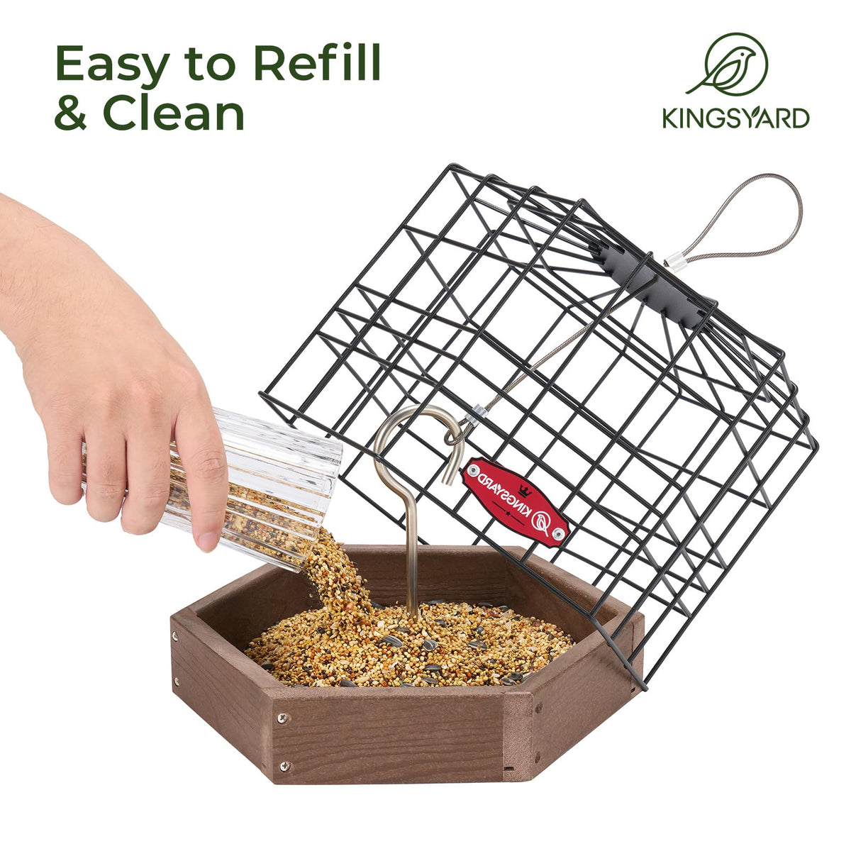 Kingsyard gift-ready bird feeder ideal for nature lovers.