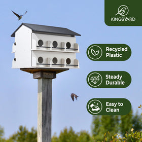 Kingsyard gift-ready purple martin house for bird lovers