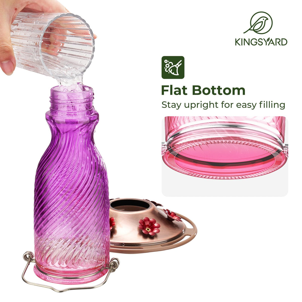 Kingsyard easy-to-disassemble design for thorough cleaning