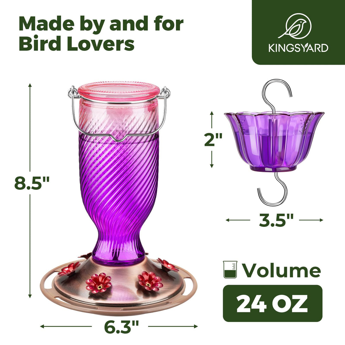 Kingsyard hummingbird feeder enhances outdoor space as a thoughtful gift