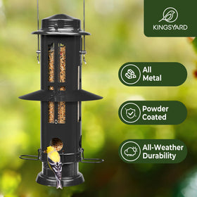 Kingsyard hanging bird feeder in garden ready for daily birdwatching