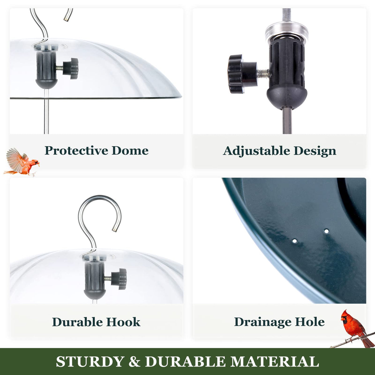 Kingsyard hanging design with strap enables quick, secure installation.