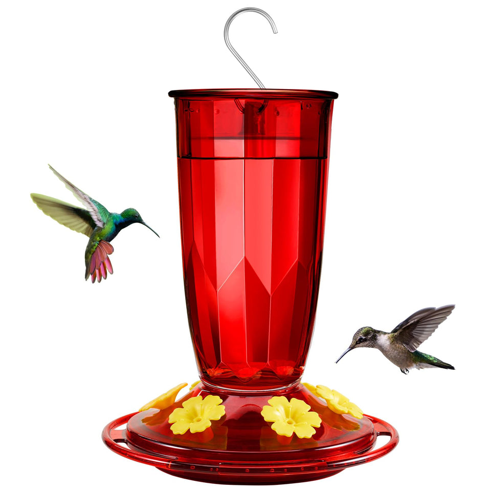 Kingsyard hummingbird feeder with 6 ports inviting birds to your garden