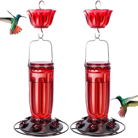Kingsyard hummingbird feeder glass container enhances outdoor nectar feeding