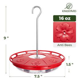Kingsyard hanging disc feeder is easy to install on patios or branches.