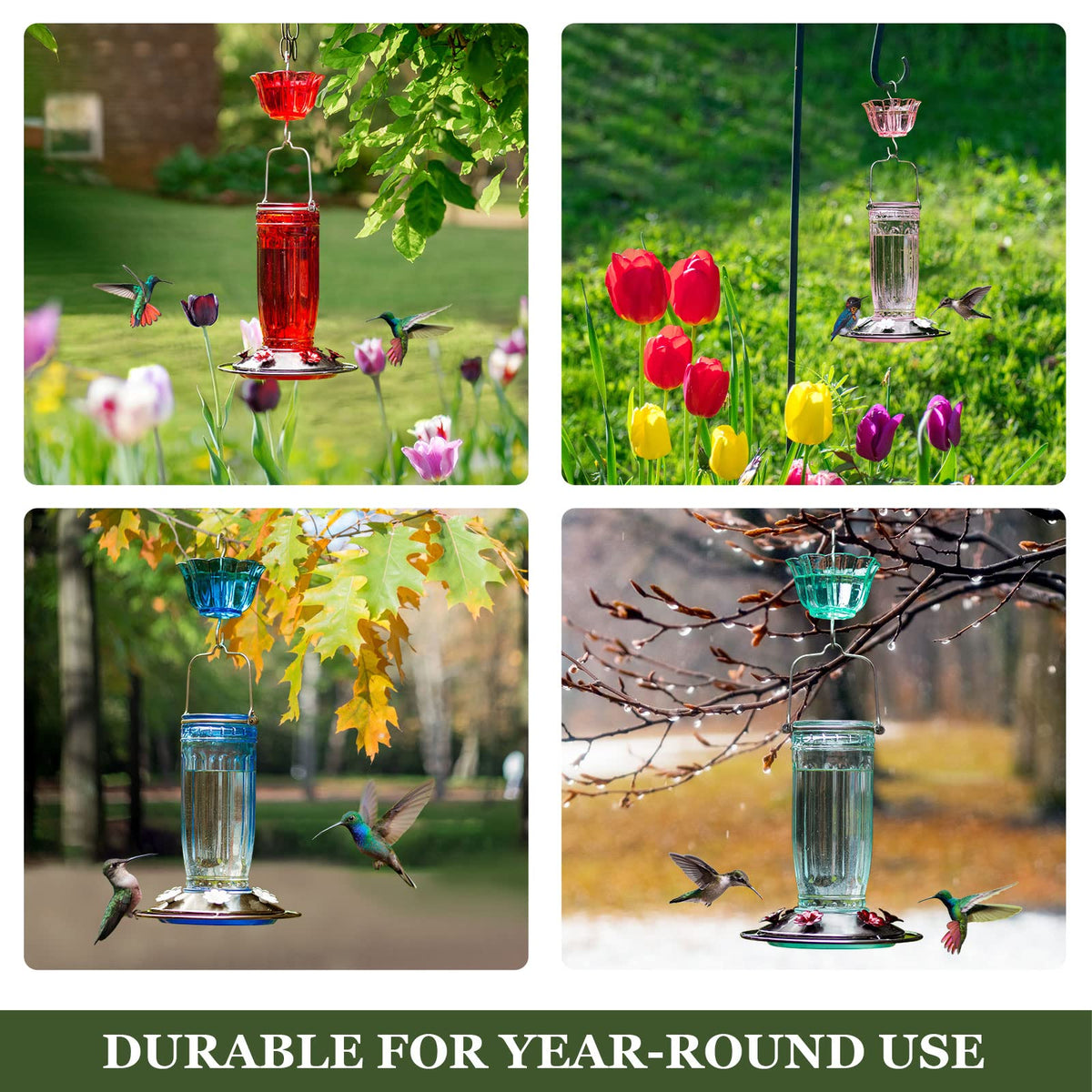 Kingsyard hanging setup shown in garden