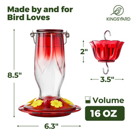 Kingsyard feeder features a leak-proof base for tidy outdoor spaces.