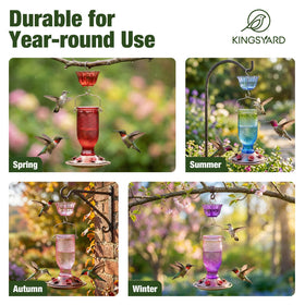 24-oz nectar capacity supports multiple visits before refilling.