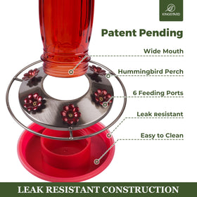Kingsyard wide-mouth feeder design for easy filling and cleaning