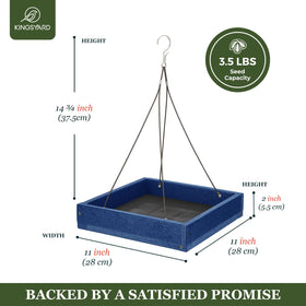 Kingsyard large-capacity 3.5 lb feeder reduces refills