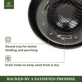 Kingsyard large-capacity seed tray suited for sunflower seeds and mealworms.