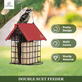 Kingsyard metal feeder offers rust-resistant durability for long-term outdoor use.