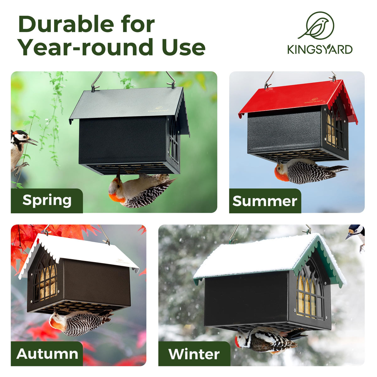 Kingsyard weatherproof roof shields food from rain and sun for longer freshness