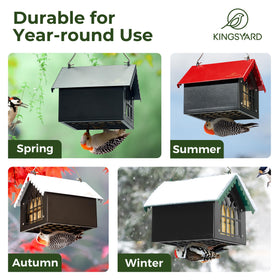 Kingsyard weatherproof roof shields food from rain and sun for longer freshness