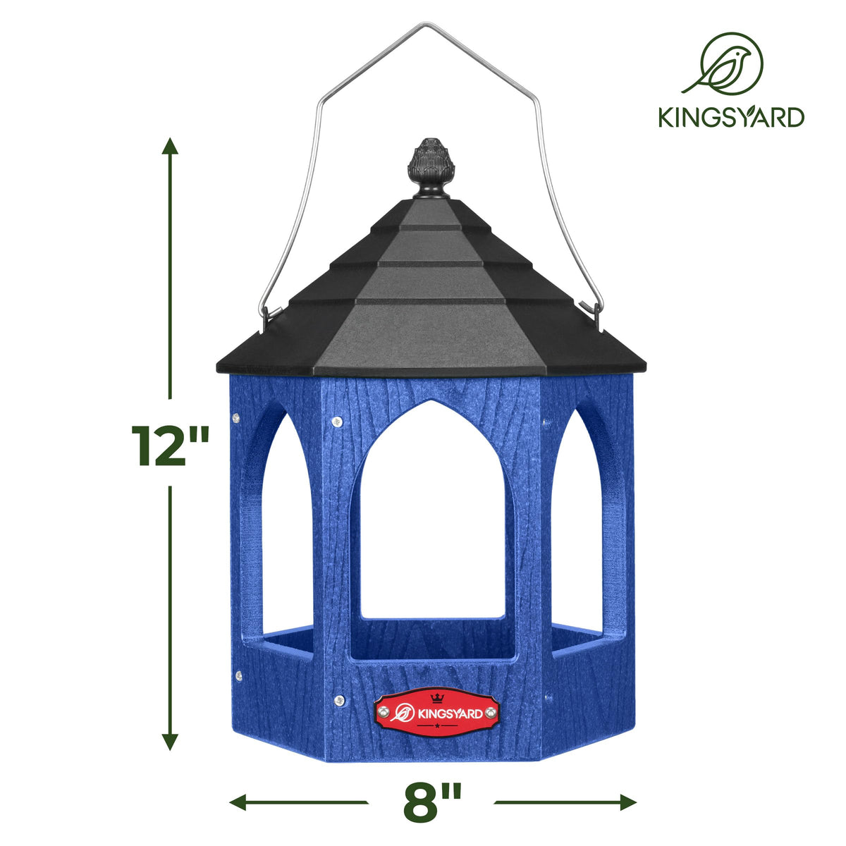 Kingsyard Platform Bird Feeder detachable handle enables easy hanging