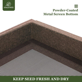Kingsyard preassembled design allows quick setup for outdoor use.