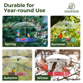 Kingsyard rain-cover design protects seed from moisture and helps extend freshness.
