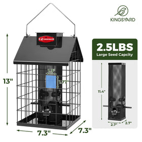 Kingsyard removable metal mesh tube for quick cleaning and refilling