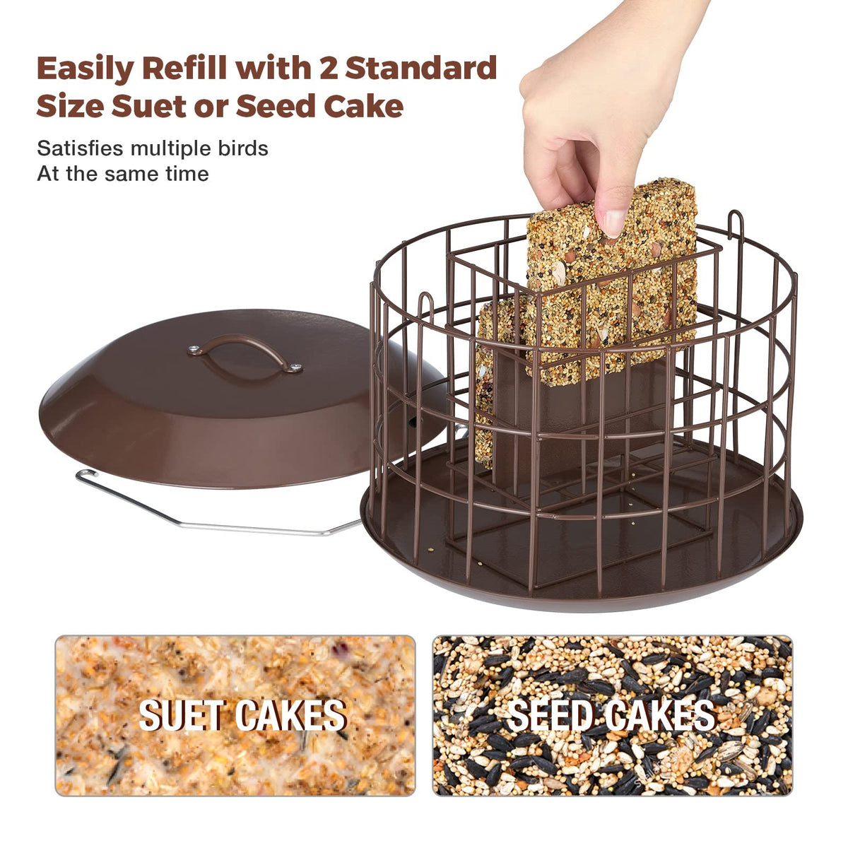 Kingsyard removable roof enables easy refilling and quick cleaning after outdoor use.