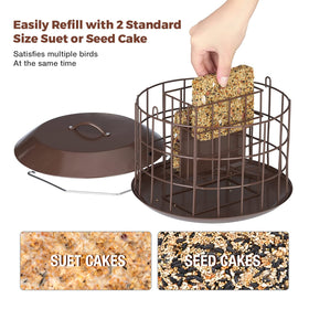 Kingsyard removable roof enables easy refilling and quick cleaning after outdoor use.
