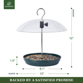 Kingsyard rust-proof metal base provides stable hanging in wind.