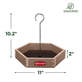 Kingsyard rustproof stainless steel construction resists warping and fading outdoors.