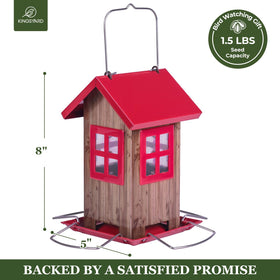 Kingsyard seed tray and U-shaped perch support comfortable feeding.