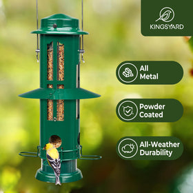 Kingsyard transparent seed window lets you monitor levels at a glance.