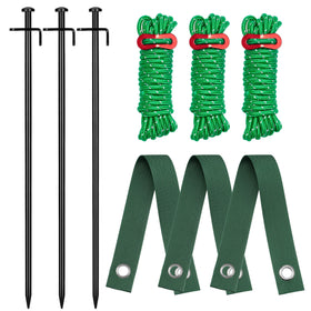 Kingsyard tree stake kit 16inch steel stakes for upright growth and support